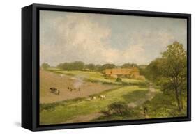 Landscape with Farm Buildings-James Peel-Framed Stretched Canvas