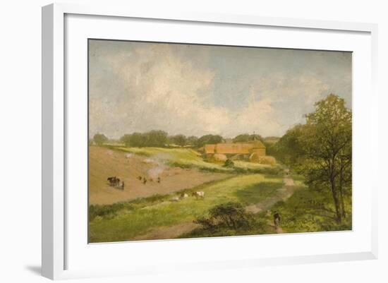 Landscape with Farm Buildings-James Peel-Framed Giclee Print