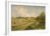 Landscape with Farm Buildings-James Peel-Framed Giclee Print