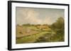 Landscape with Farm Buildings-James Peel-Framed Giclee Print