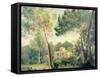 Landscape with Farmhouse-Alessandro Franchi-Framed Stretched Canvas