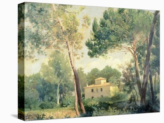 Landscape with Farmhouse-Alessandro Franchi-Stretched Canvas
