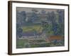 Landscape with Farmhouses, C.1912-13 (Oil on Canvas)-Charles Ginner-Framed Giclee Print