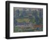 Landscape with Farmhouses, C.1912-13 (Oil on Canvas)-Charles Ginner-Framed Giclee Print