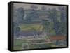 Landscape with Farmhouses, C.1912-13 (Oil on Canvas)-Charles Ginner-Framed Stretched Canvas