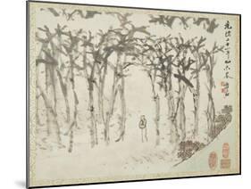 Landscape with Figure, from an Album of Landscapes and Calligraphy for Liu Songfu, 1895-96-Xugu-Mounted Giclee Print