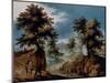 Landscape with Figures, 16Th-17Th Century (Oil on Panel)-Gillis van III Coninxloo-Mounted Giclee Print
