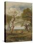 Landscape with Figures, 1816-John Linnell-Stretched Canvas