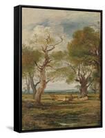 Landscape with Figures, 1816-John Linnell-Framed Stretched Canvas