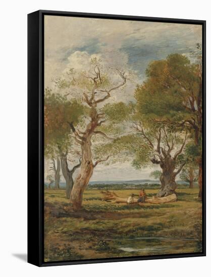 Landscape with Figures, 1816-John Linnell-Framed Stretched Canvas