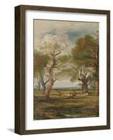 Landscape with Figures, 1816-John Linnell-Framed Giclee Print