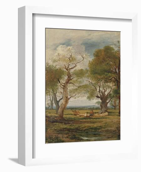 Landscape with Figures, 1816-John Linnell-Framed Giclee Print