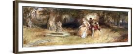 Landscape with Figures, 1885-Charles Cattermole-Framed Premium Giclee Print