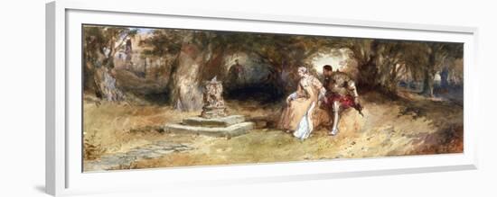 Landscape with Figures, 1885-Charles Cattermole-Framed Premium Giclee Print
