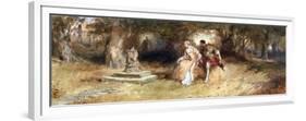 Landscape with Figures, 1885-Charles Cattermole-Framed Premium Giclee Print