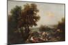 Landscape with Figures, 18th century, (1915)-Francesco Zuccarelli-Mounted Giclee Print