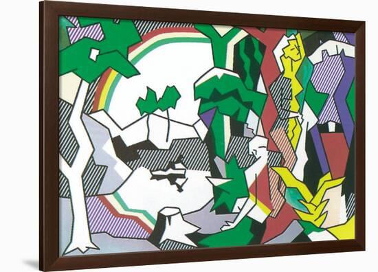 Landscape with Figures, 1980-Roy Lichtenstein-Framed Serigraph