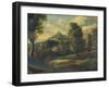 Landscape with Figures and a Painter-null-Framed Giclee Print