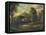 Landscape with Figures and a Painter-null-Framed Stretched Canvas