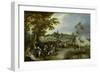 Landscape with Figures and a Village Fair (Village Kermesse)-Adriaen Pietersz van de Venne-Framed Art Print