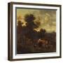 Landscape with Figures and Animals-Nicolaes Pietersz Berchem-Framed Giclee Print