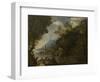 Landscape with figures and boats by Salvator Rosa-Salvator Rosa-Framed Giclee Print