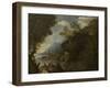 Landscape with figures and boats by Salvator Rosa-Salvator Rosa-Framed Giclee Print