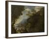 Landscape with figures and boats by Salvator Rosa-Salvator Rosa-Framed Giclee Print