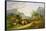 Landscape with Figures and Cattle-James Leakey-Framed Stretched Canvas