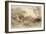 Landscape with Figures and Distant Castle-John Varley-Framed Giclee Print