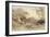 Landscape with Figures and Distant Castle-John Varley-Framed Giclee Print