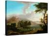Landscape with Figures by a Lake-null-Stretched Canvas