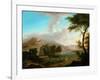 Landscape with Figures by a Lake-null-Framed Giclee Print