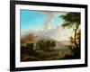 Landscape with Figures by a Lake-null-Framed Giclee Print