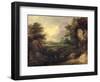 Landscape with Figures, C.1786-Thomas Gainsborough-Framed Giclee Print