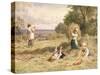 Landscape with Figures, C.1860-Myles Birket Foster-Stretched Canvas
