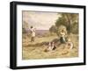 Landscape with Figures, C.1860-Myles Birket Foster-Framed Giclee Print