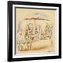 Landscape with Figures, Havana, 1915 (W/C on Paper)-Jules Pascin-Framed Giclee Print