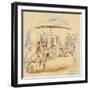 Landscape with Figures, Havana, 1915 (W/C on Paper)-Jules Pascin-Framed Giclee Print