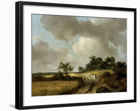 Landscape with Figures on a Path, c.1746-48-Thomas Gainsborough-Framed Giclee Print