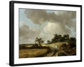 Landscape with Figures on a Path, c.1746-48-Thomas Gainsborough-Framed Giclee Print