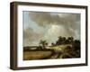 Landscape with Figures on a Path, c.1746-48-Thomas Gainsborough-Framed Giclee Print