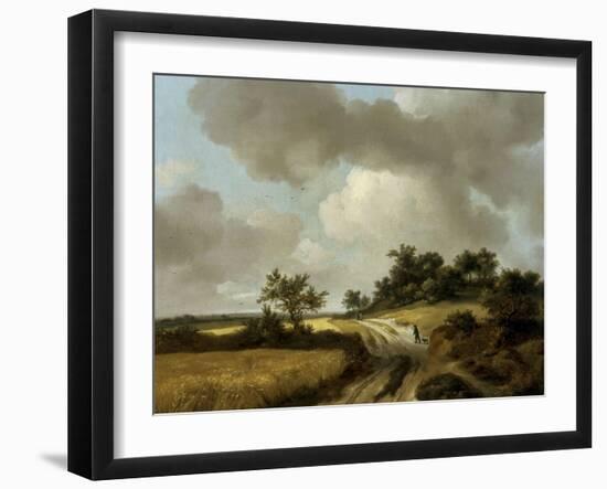 Landscape with Figures on a Path, c.1746-48-Thomas Gainsborough-Framed Giclee Print