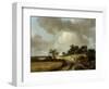 Landscape with Figures on a Path, c.1746-48-Thomas Gainsborough-Framed Giclee Print