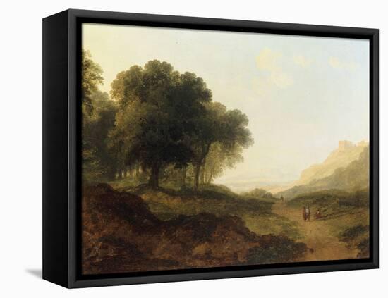 Landscape with Figures on a Path-James Arthur O'Connor-Framed Stretched Canvas