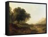 Landscape with Figures on a Path-James Arthur O'Connor-Framed Stretched Canvas