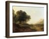 Landscape with Figures on a Path-James Arthur O'Connor-Framed Giclee Print