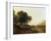 Landscape with Figures on a Path-James Arthur O'Connor-Framed Giclee Print