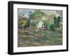 Landscape with figures (Paysage avec figures). Ca. 1890-Pierre-Auguste Renoir-Framed Giclee Print