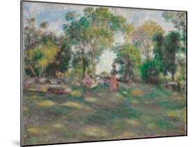Landscape with figures (Paysage avec figures). Ca. 1890-Pierre-Auguste Renoir-Mounted Giclee Print